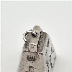 Vintage Fred Harvey Era 925 Sterling Silver Arrow Stamped Bell Charm w/ Clapper